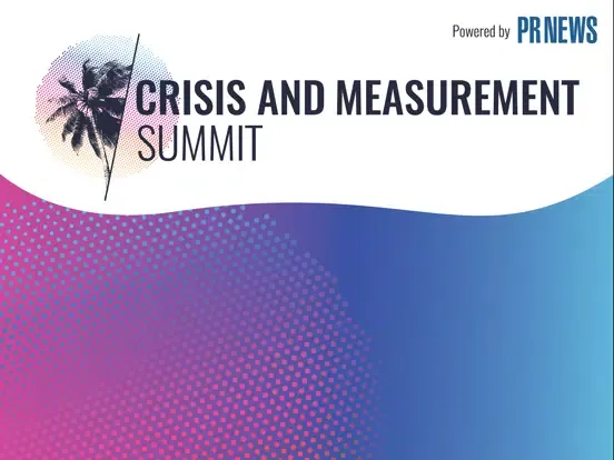 Tangkapan layar Crisis & Measurement Summit iPad 