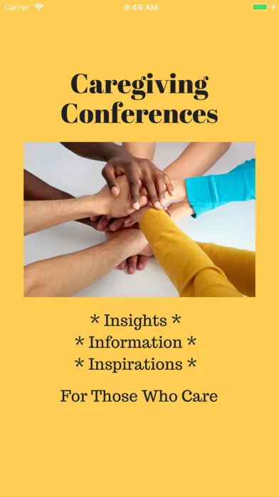 Zrzuty ekranu CareGiving Events
