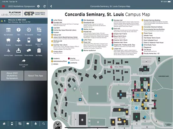 Concordia Seminary Events iPad  سکرین شاٹس