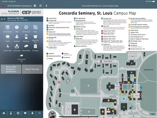 Concordia Seminary Events iPad 應用截圖