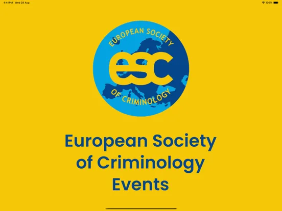 ESC Eurocrim Conference App iPad  Screenshots
