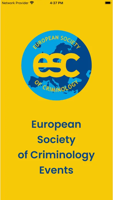 ESC Eurocrim Conference App Screenshots