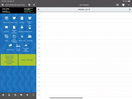 Capturas de pantalla de IADR Meeting App iPad 