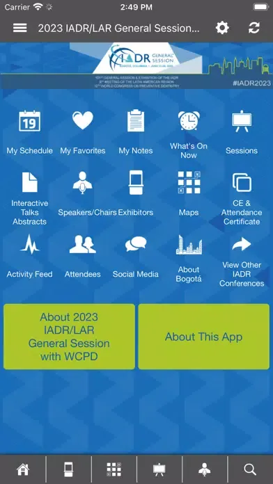 Capturas de pantalla de IADR Meeting App