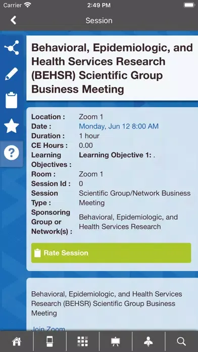 Capturas de pantalla de IADR Meeting App