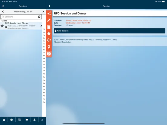 Screenshot di ICOC Events iPad 