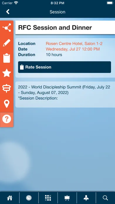 Screenshot di ICOC Events
