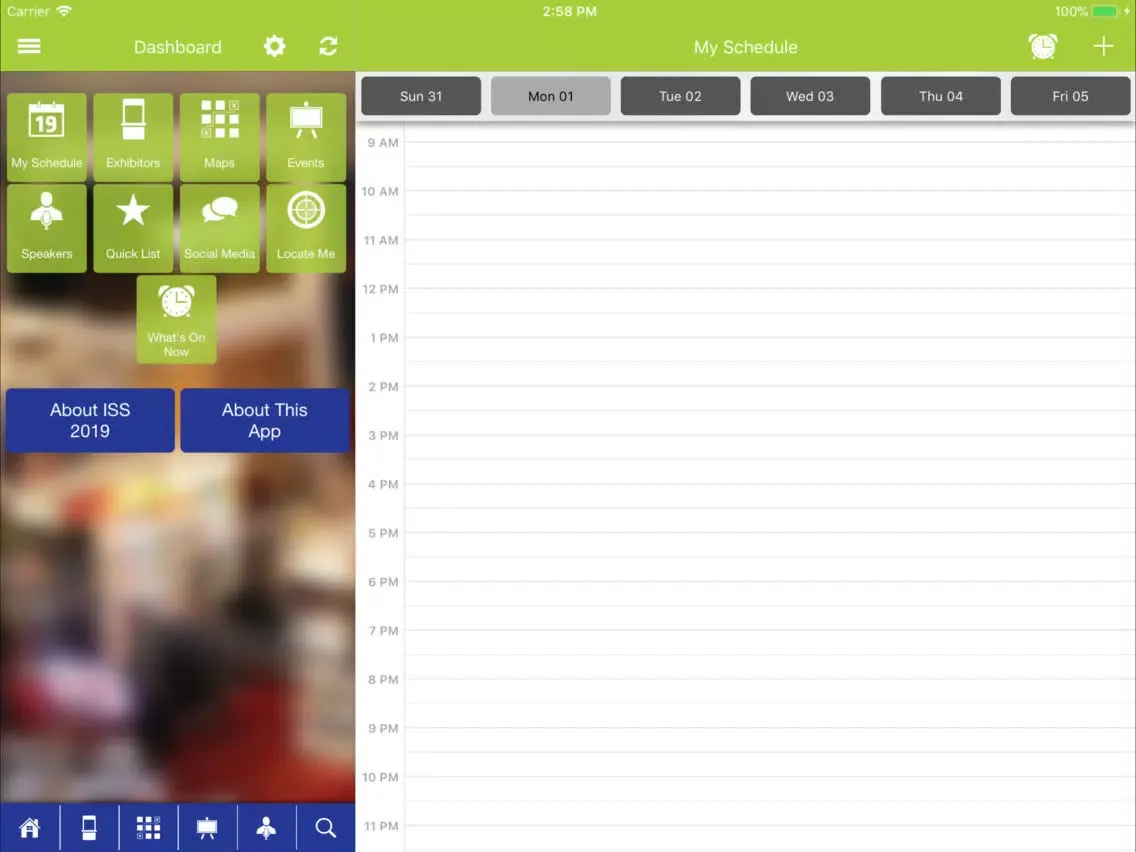 Screenshot di ISS World Expo iPad 