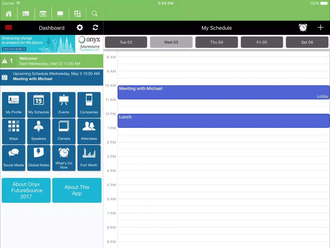 Onyx FutureSource 2017 iPad  Screenshots
