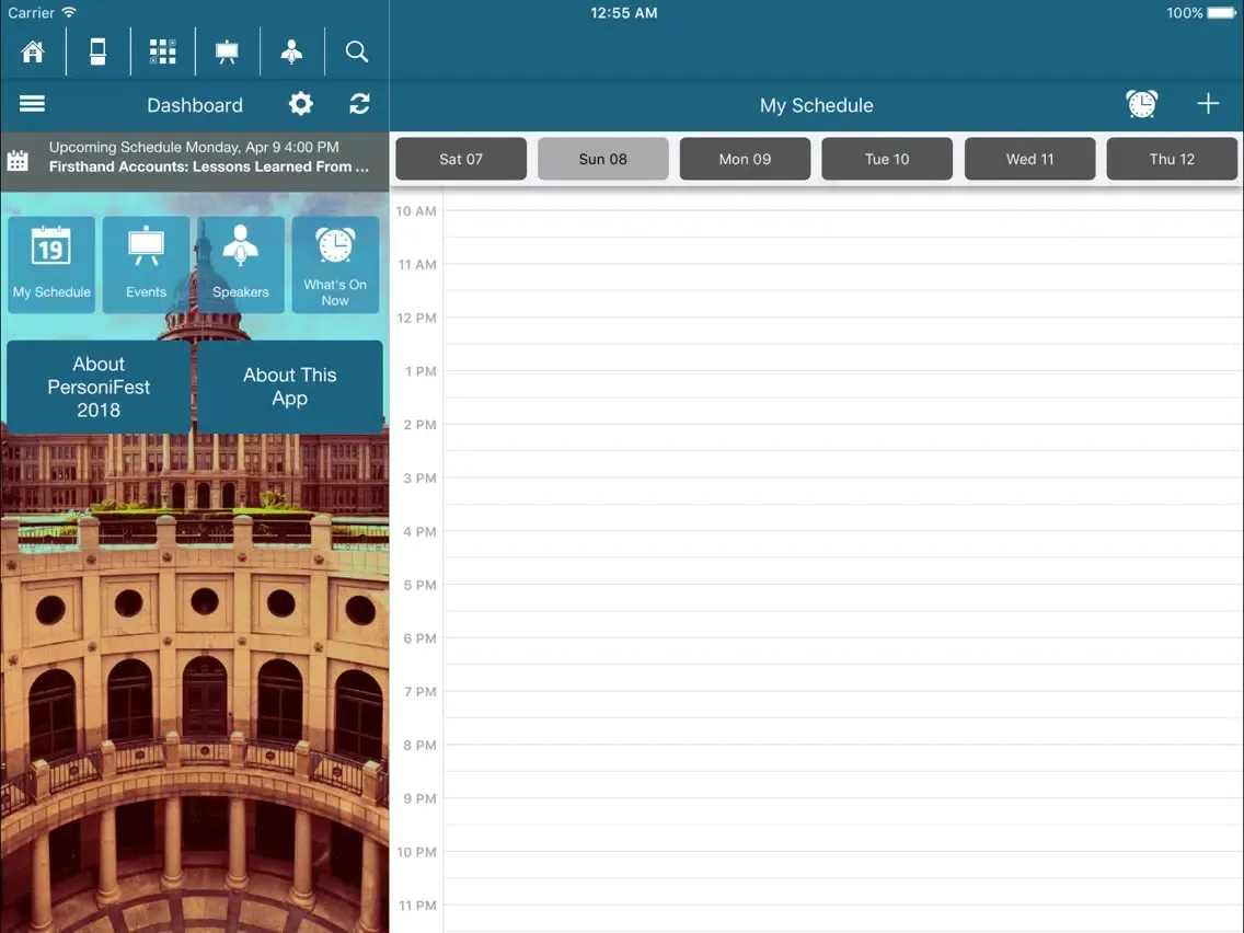 Скриншоты Personify Events iPad 