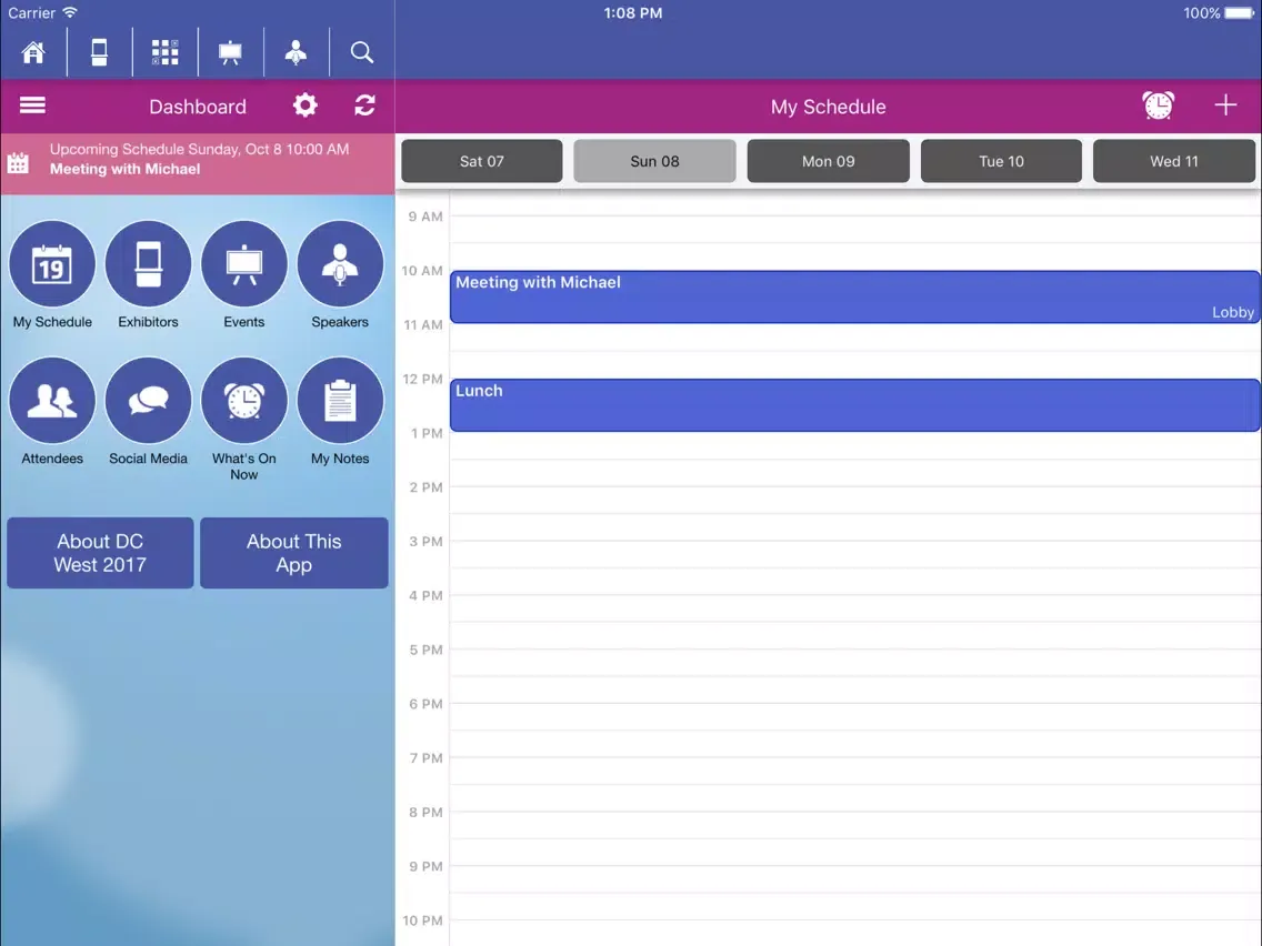 P&I's DC West 2017 iPad  سکرین شاٹس