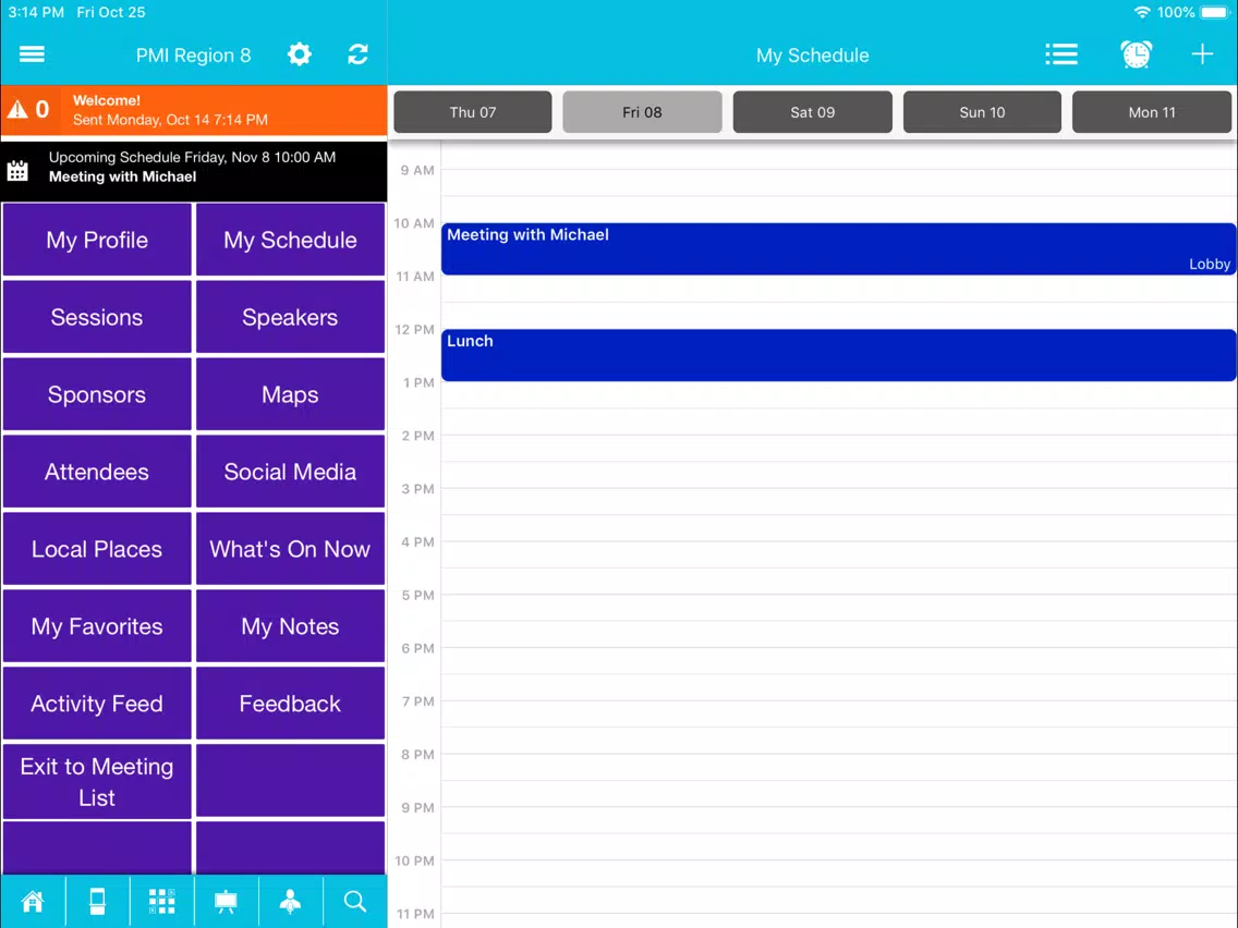 تصاویر PMI Live Events iPad 