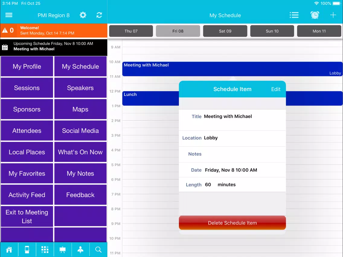 تصاویر PMI Live Events iPad 
