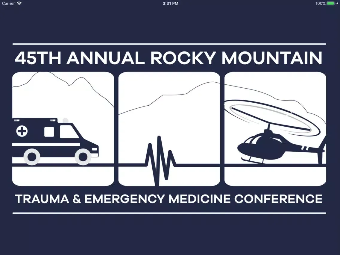 Tangkapan layar Rocky Mountain Trauma Events iPad 