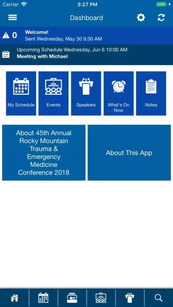 Tangkapan layar Rocky Mountain Trauma Events