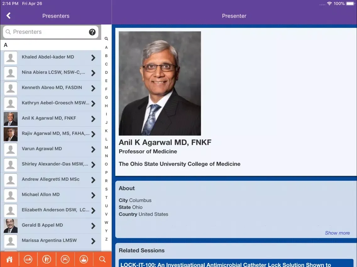 NKF Meetings iPad  स्क्रीनशॉट