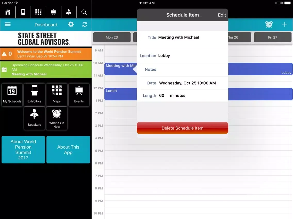 World Pension Summit 2017 iPad  Screenshots