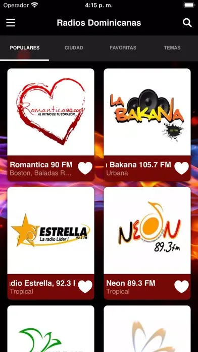 Ảnh chụp màn hình của DOMI RADIOS - Radio Dominican