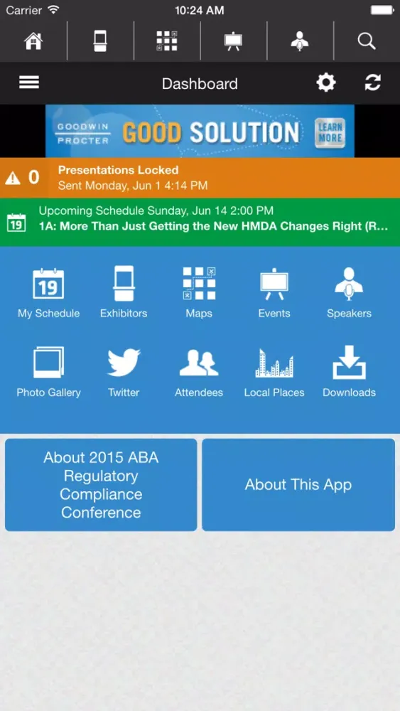 Tangkapan layar 2015 ABA Regulatory Compliance Conference