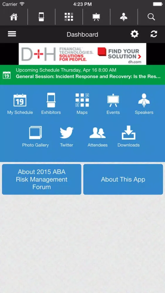 2015 ABA Risk Management Forum 스크린샷