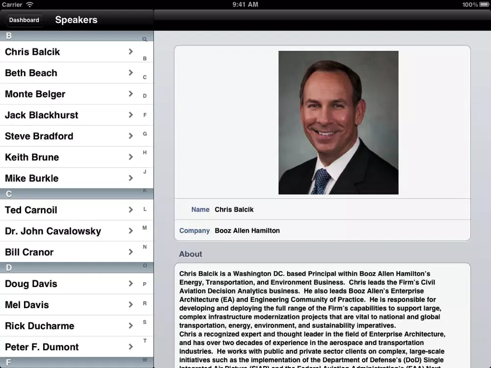 ATCA/FAA/NASA Technical Symposium 2012 iPad  스크린샷