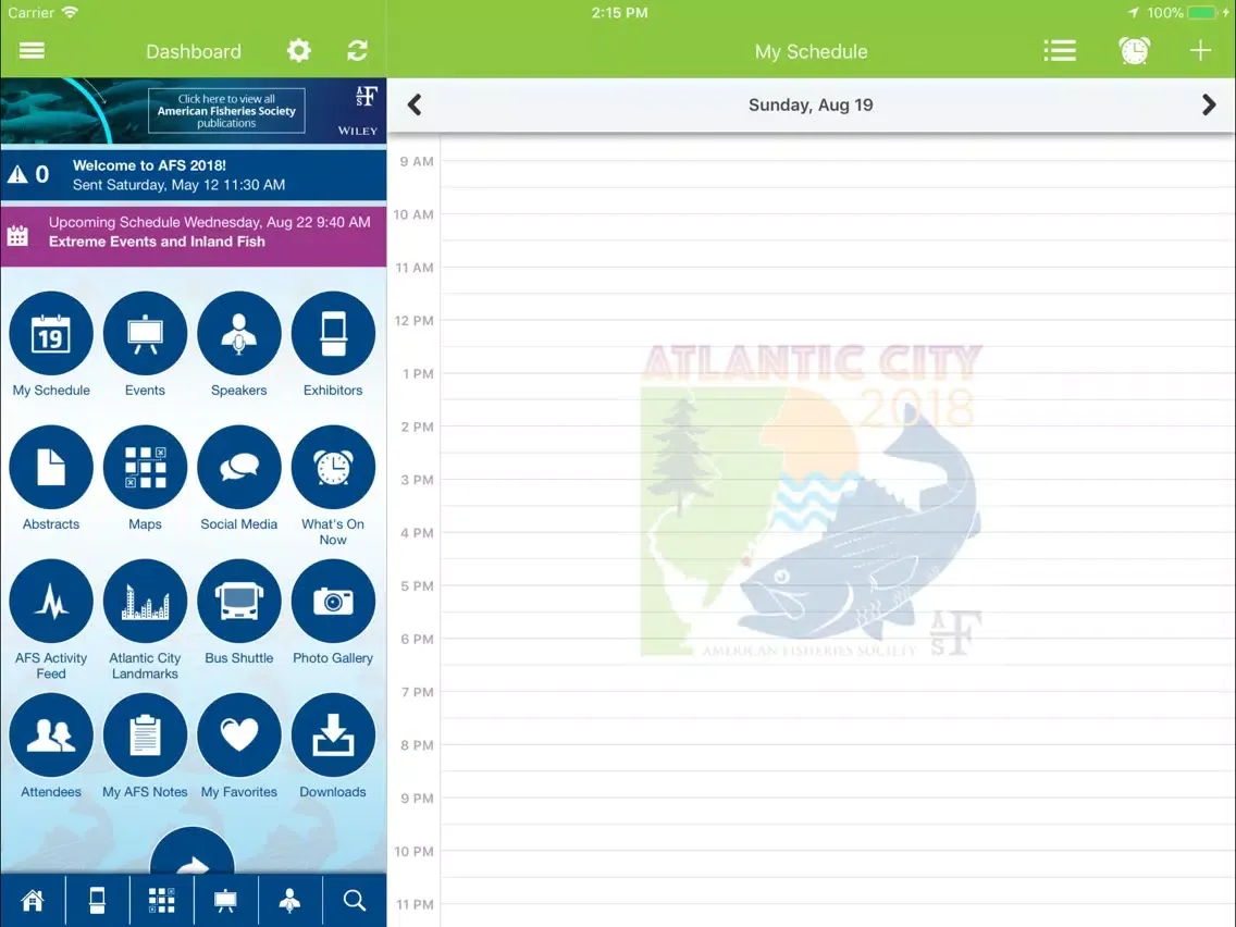 AFS Annual Meetings iPad  Screenshots