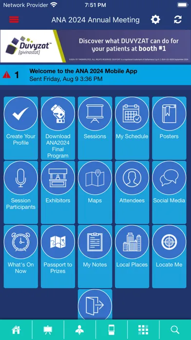 Ảnh chụp màn hình của ANA Meetings