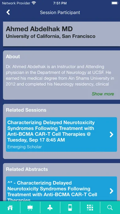 Ảnh chụp màn hình của ANA Meetings