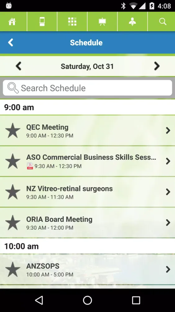 Capturas de pantalla de RANZCO 47th Annual Scientific