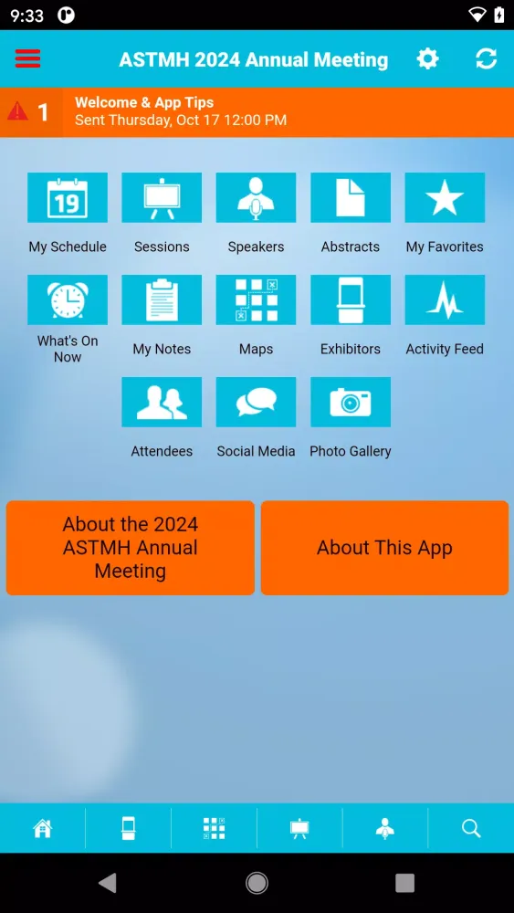 Capturas de pantalla de ASTMH Events
