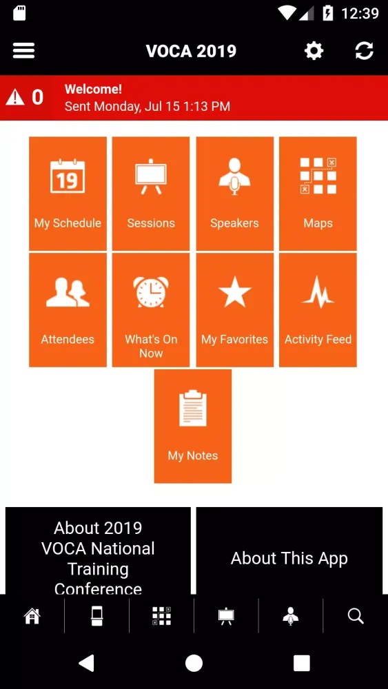 VOCA National Conference Screenshots