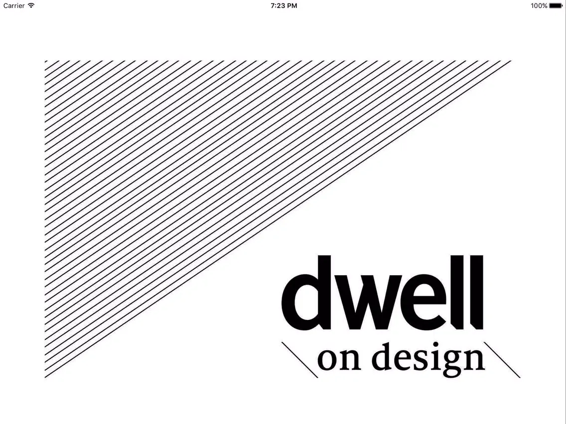 Capturas de tela do Dwell on Design iPad 
