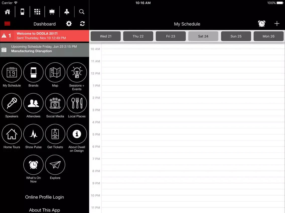 Capturas de tela do Dwell on Design iPad 