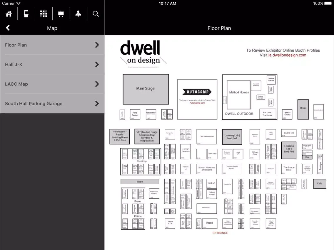 Capturas de tela do Dwell on Design iPad 