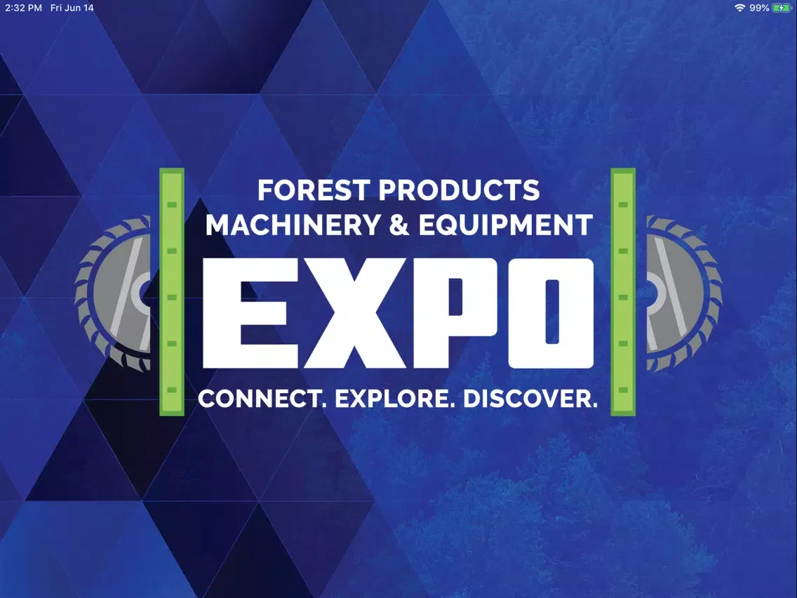 Capturas de tela do Forest Products Expo iPad 