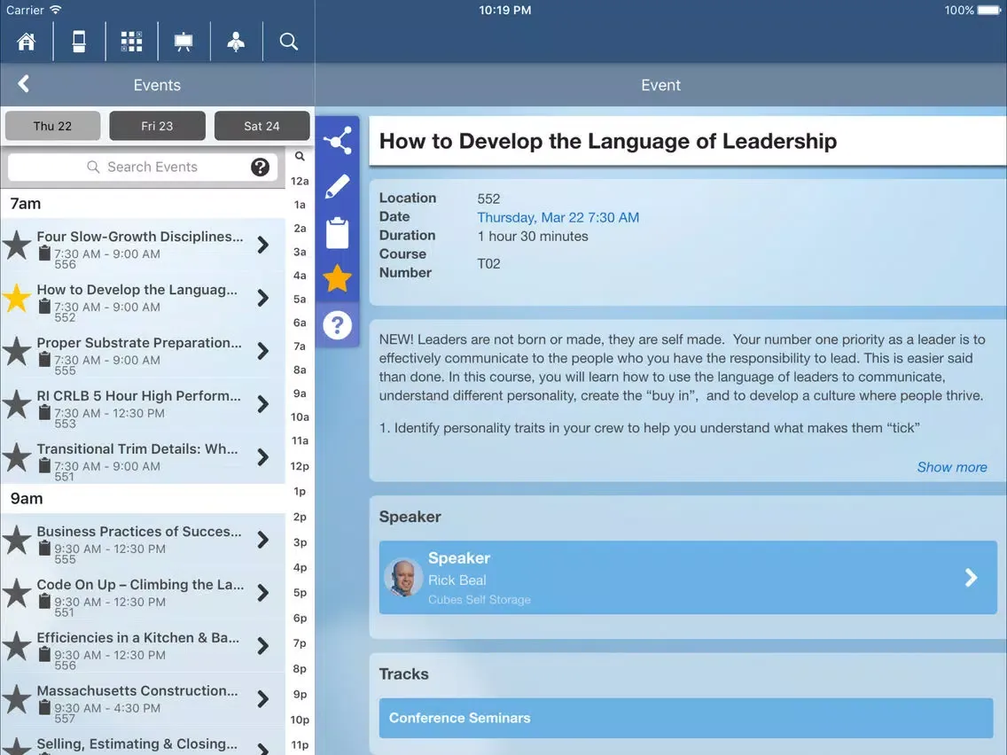 JLC LIVE New England iPad  Screenshots