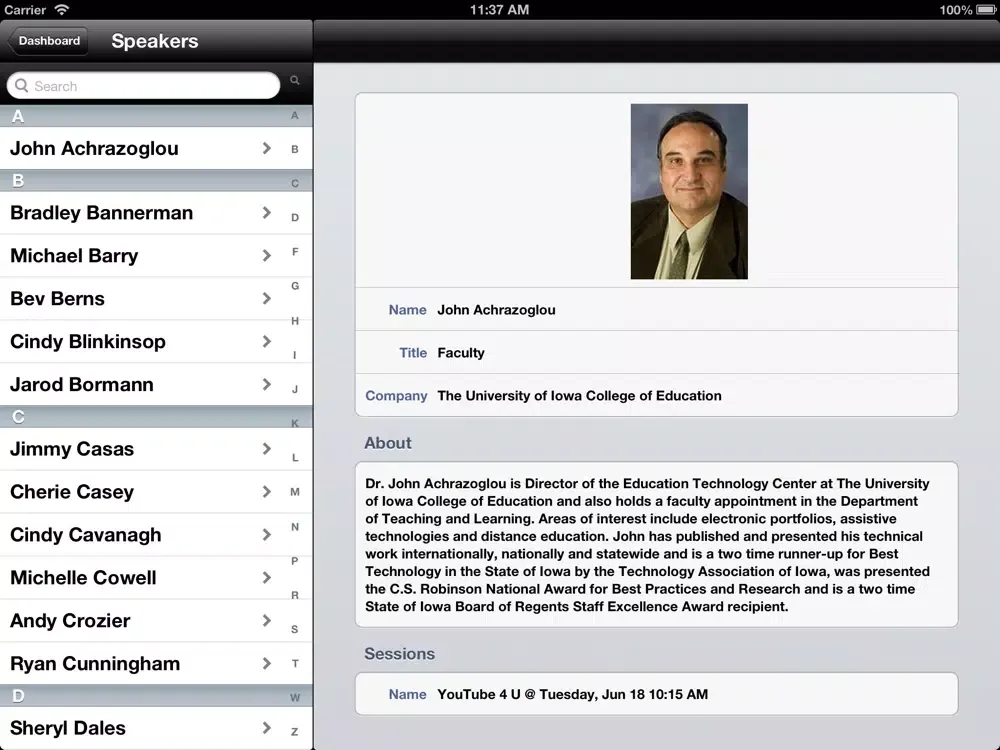2013 Technology Integration Conference sponsored by Keystone AEA and Mississippi Bend AEA iPad  Screenshots