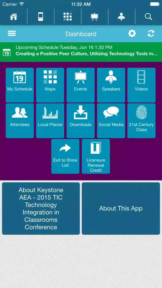 Capturas de pantalla de Keystone AEA TIC Technology Integration in Classrooms Conference