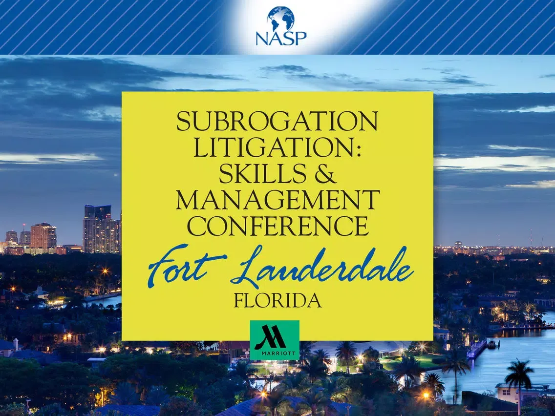 NASP 2016 Subrogation Litigation: Skills & Management Conference iPad  스크린샷