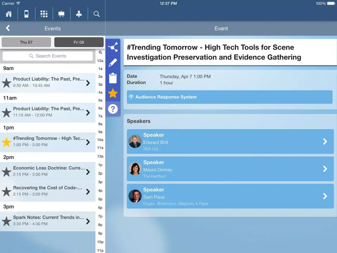 NASP 2016 Subrogation Litigation: Skills & Management Conference iPad  스크린샷