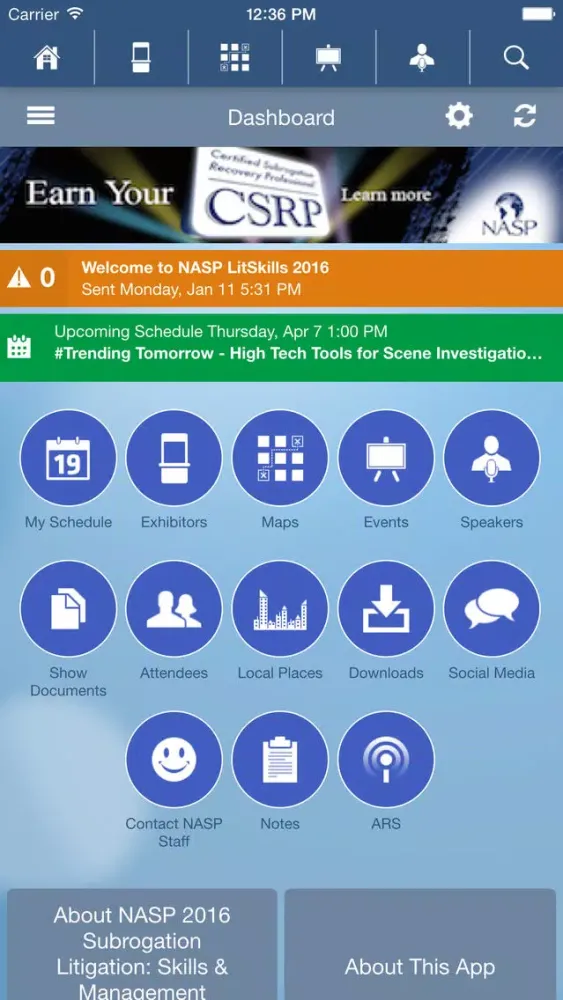 NASP 2016 Subrogation Litigation: Skills & Management Conference 스크린샷