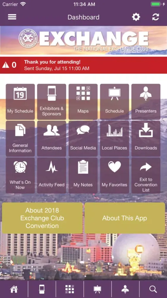 Capturas de tela do The National Exchange Club