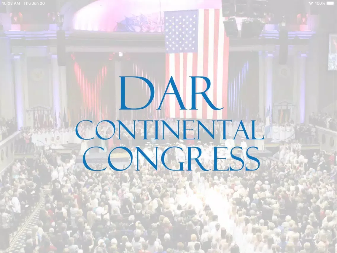 Tangkapan skrin DAR Continental Congress iPad 