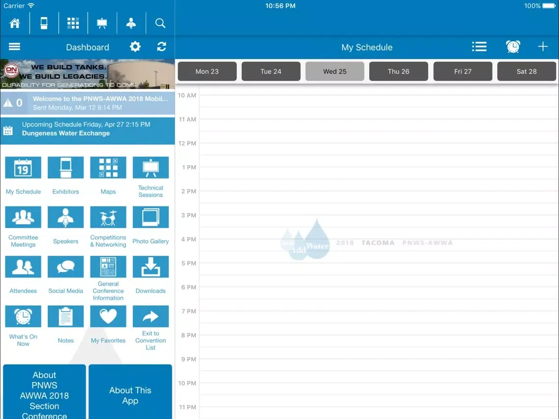 Capturas de pantalla de PNWS-AWWA Meetings iPad 