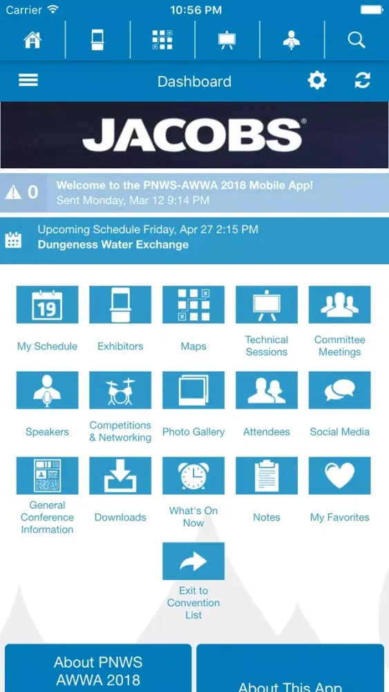 Capturas de pantalla de PNWS-AWWA Meetings
