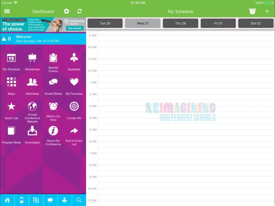 NAIS Events iPad  स्क्रीनशॉट