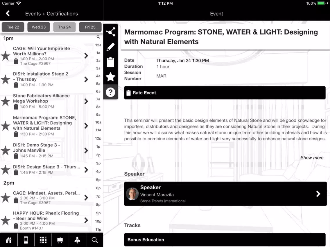 International Surface Event iPad  Ekran Görüntüleri