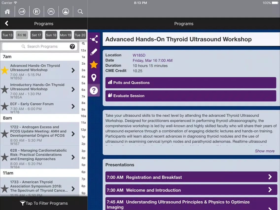 تصاویر Endocrine Society Meetings iPad 