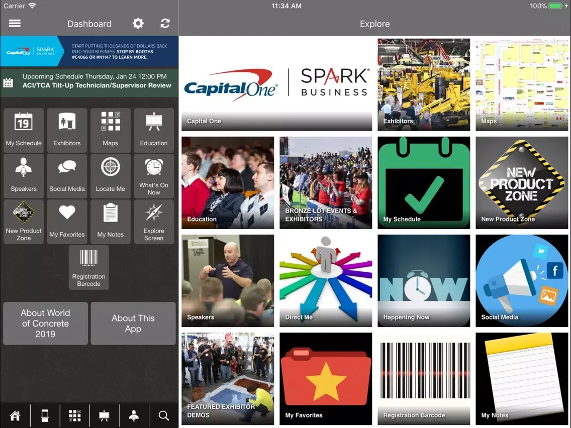 Screenshot di World of Concrete iPad 