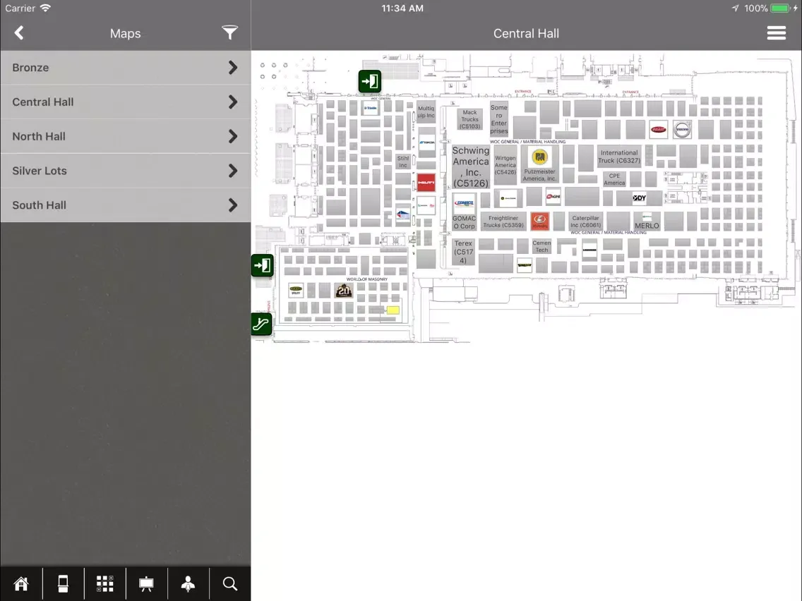 Screenshot di World of Concrete iPad 